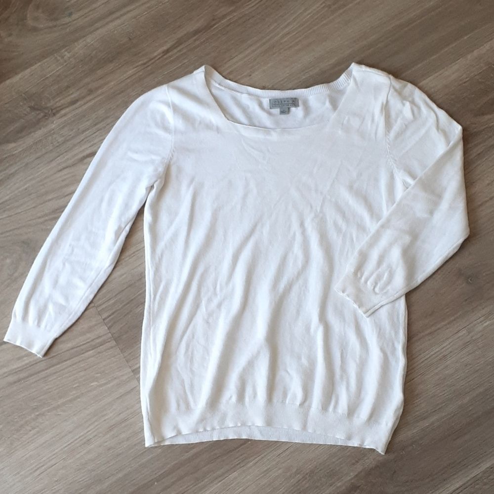 Joseph A White 3/4 sleeve Light Sweater Small
